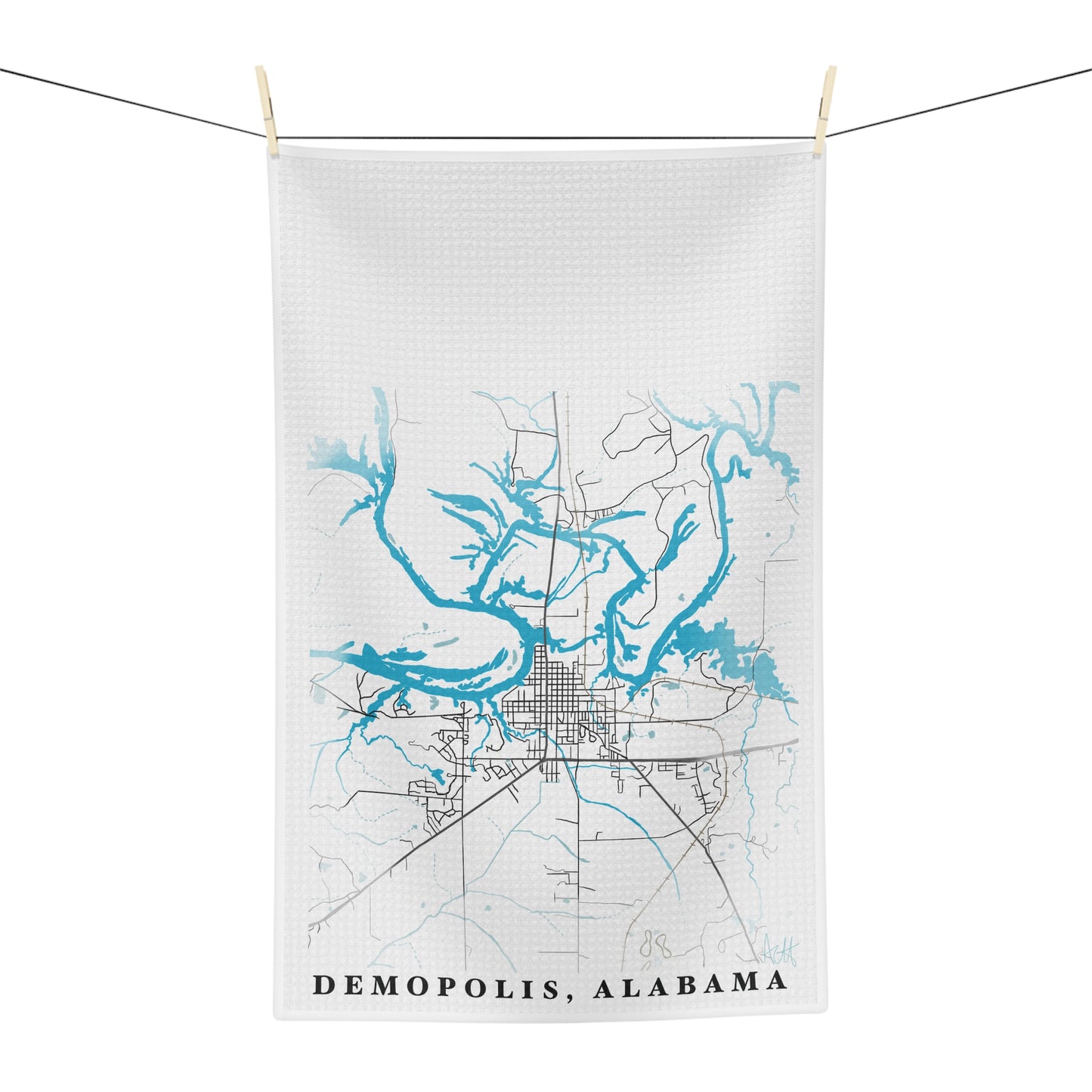 Demopolis Tea Towel